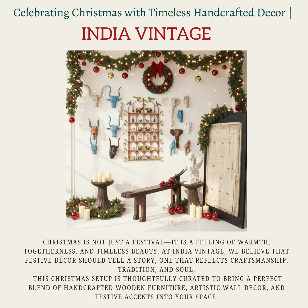 A Festive Touch of Handcrafted Wooden Decor