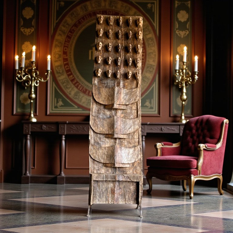 Antique Naga Panel Wall Decor – A Unique Tribal Wooden Art Piece for Statement Interiors