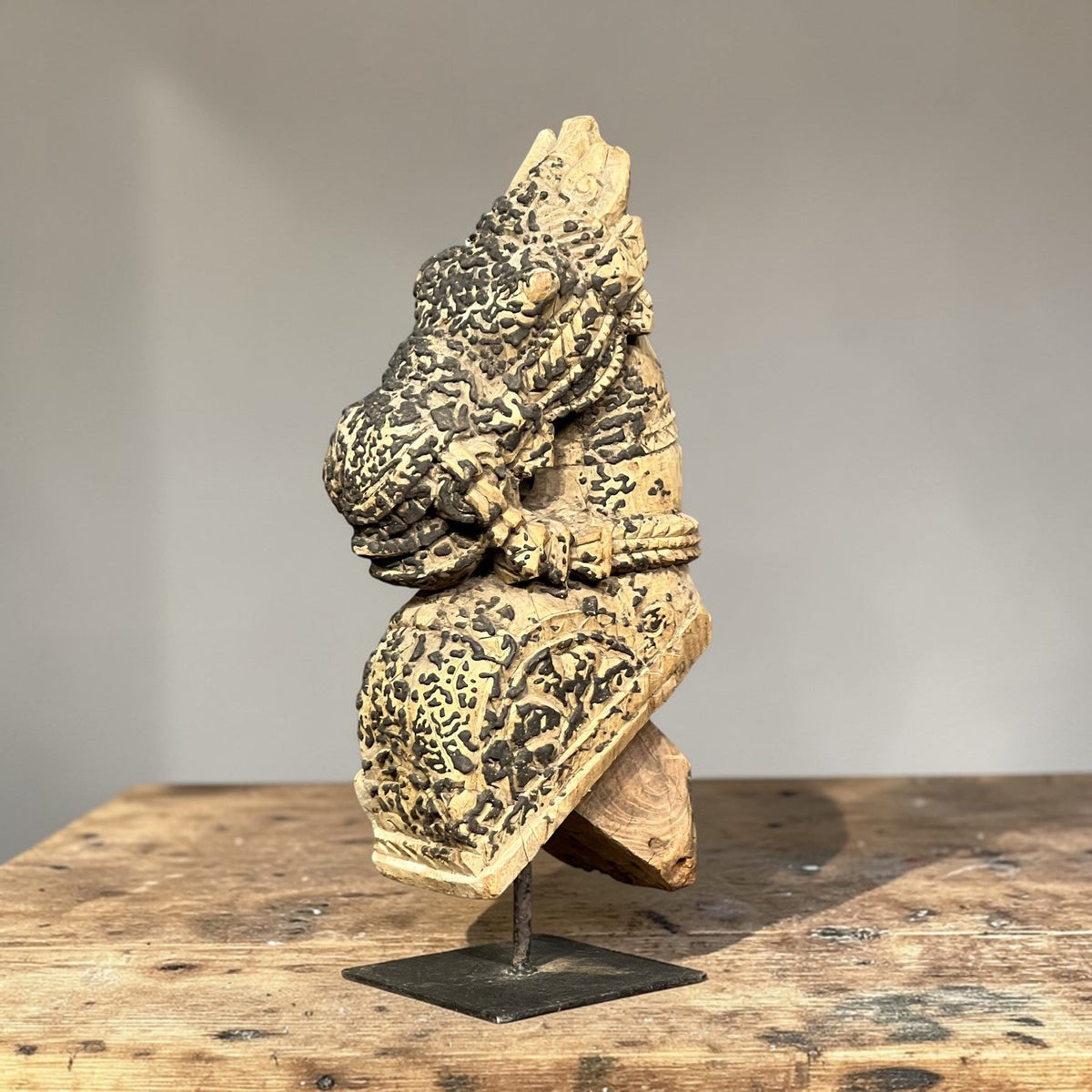 Vintage Wooden Horse Sculpture – A Timeless Statement of Art &amp; Heritage