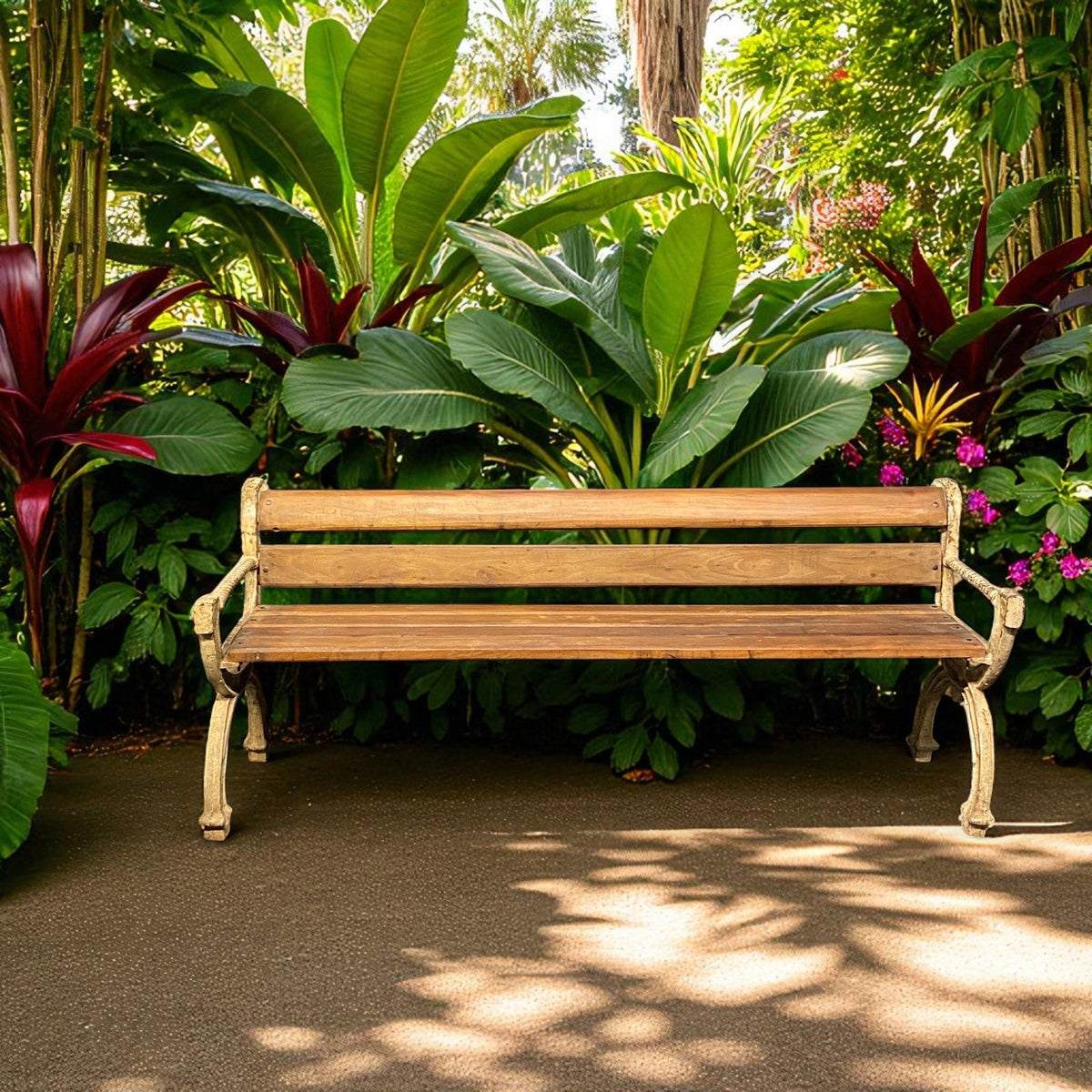 Wooden Garden Bench – A Perfect Blend of Nature, Comfort, and Vintage Style