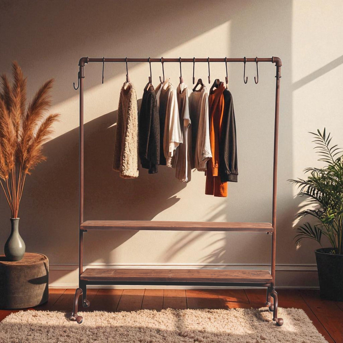 Iron Coat Hanger Stand – A Perfect Blend of Style and Functionality for Modern Homes