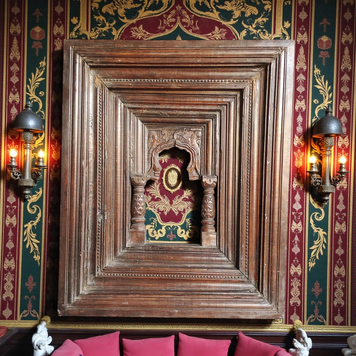 Royal Heritage Jharokha Wooden Frame – A Window to Timeless Elegance