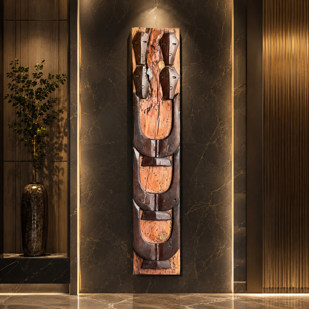 Luxury Hand-Carved Naga Panel Wall Art – A Statement of Heritage &amp; Elegance