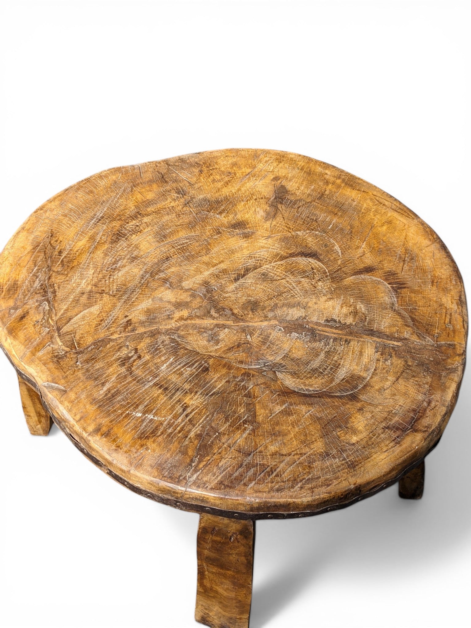 Ethnic Warrior Table – handcrafted vintage Indian decor from Jodhpur, Rajasthan