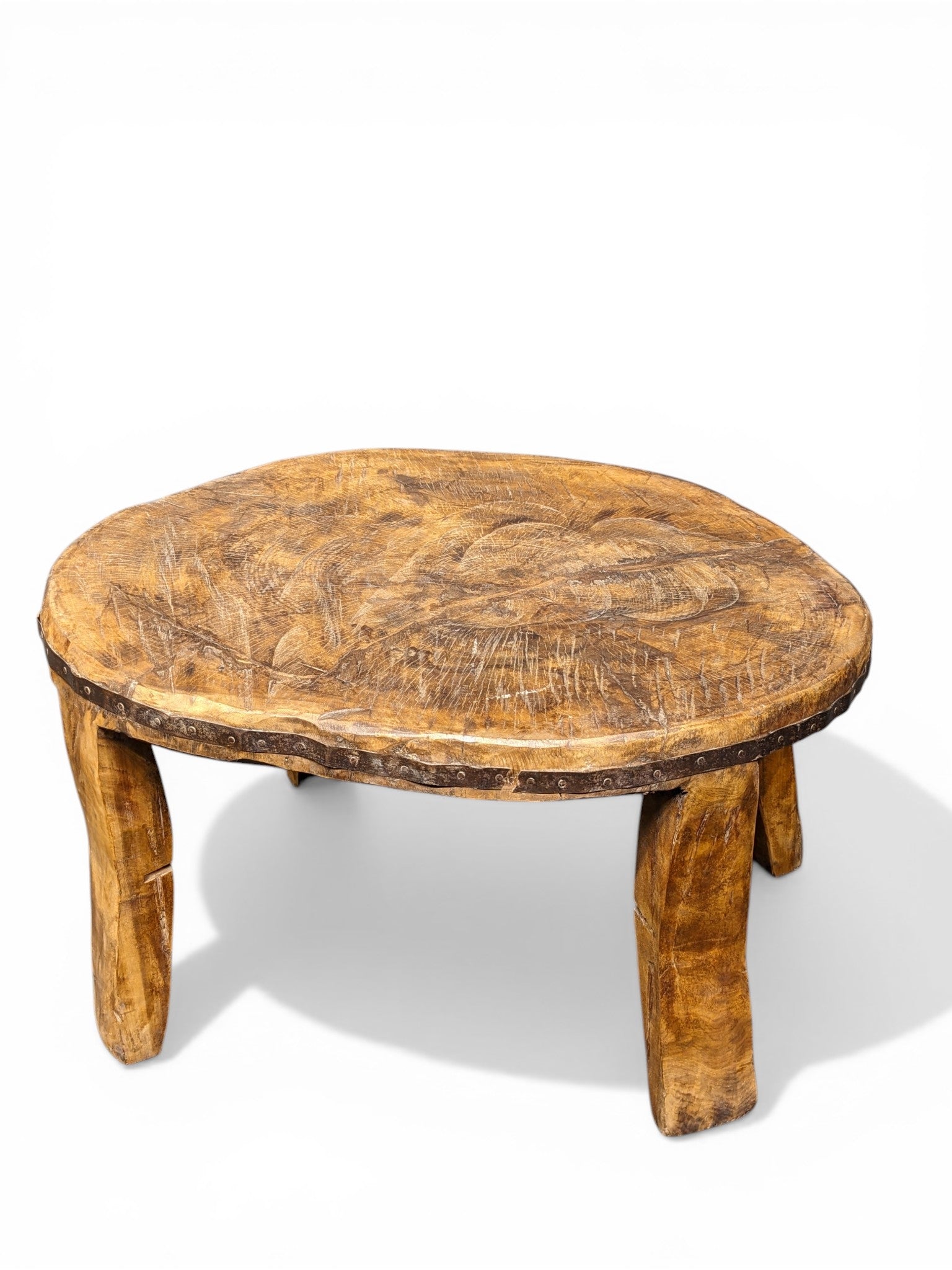 Ethnic Warrior Table – handcrafted vintage Indian decor from Jodhpur, Rajasthan