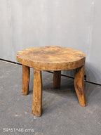 Naga Carved Table – handcrafted vintage Indian decor from Jodhpur, Rajasthan