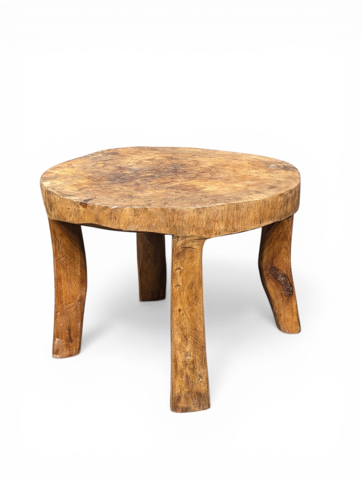 Naga Carved Table – handcrafted vintage Indian decor from Jodhpur, Rajasthan