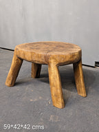 Tribal Naga Table – handcrafted vintage Indian decor from Jodhpur, Rajasthan