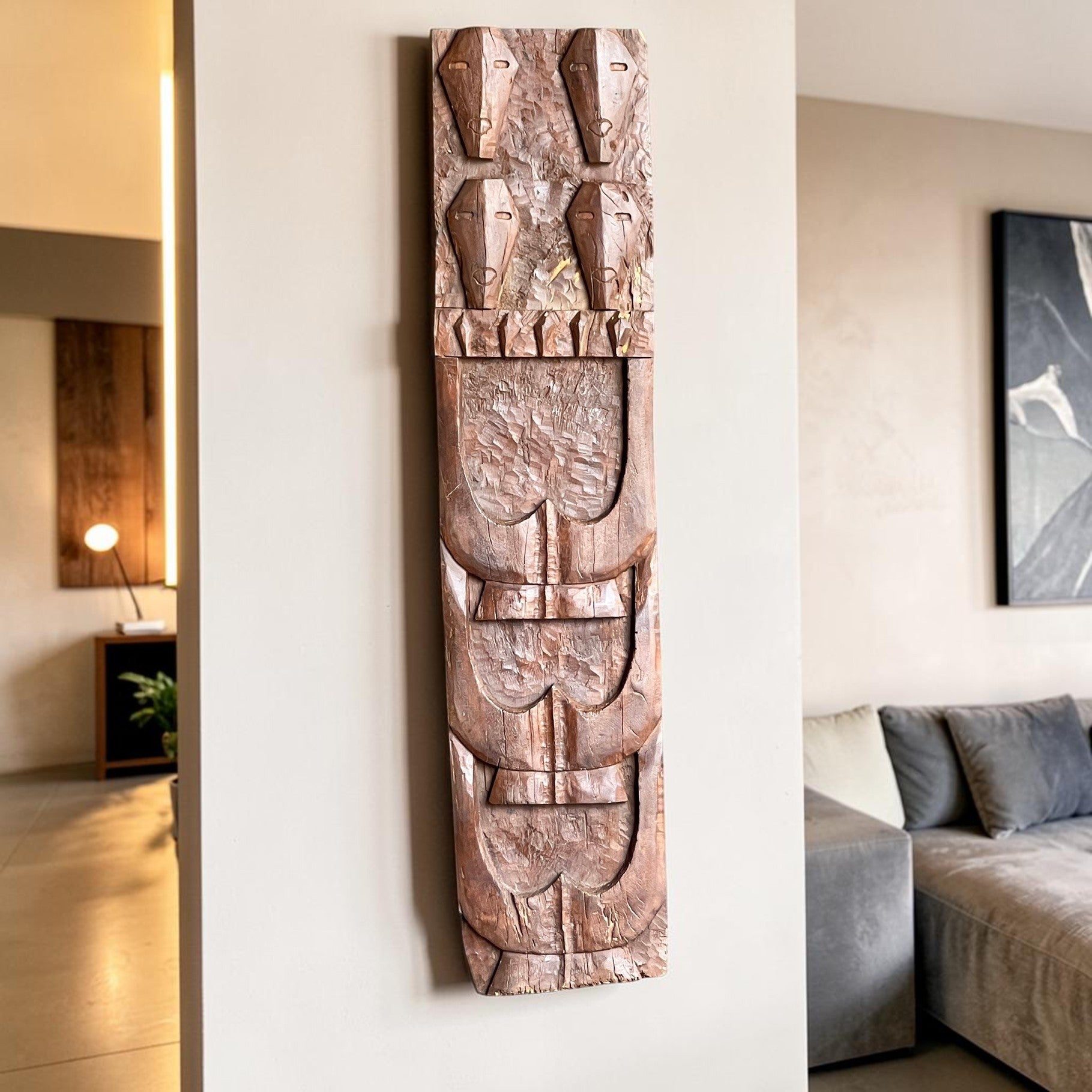 Premium Handcrafted Naga Wooden Panel