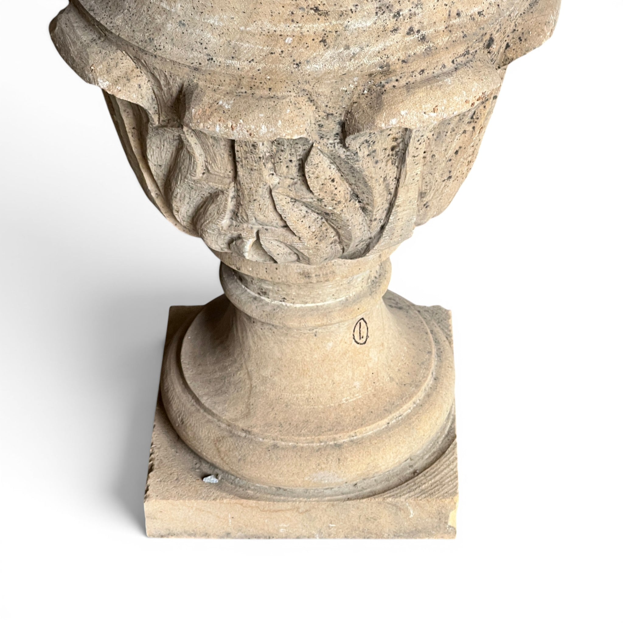 Handcrafted Stone Decorative Urn