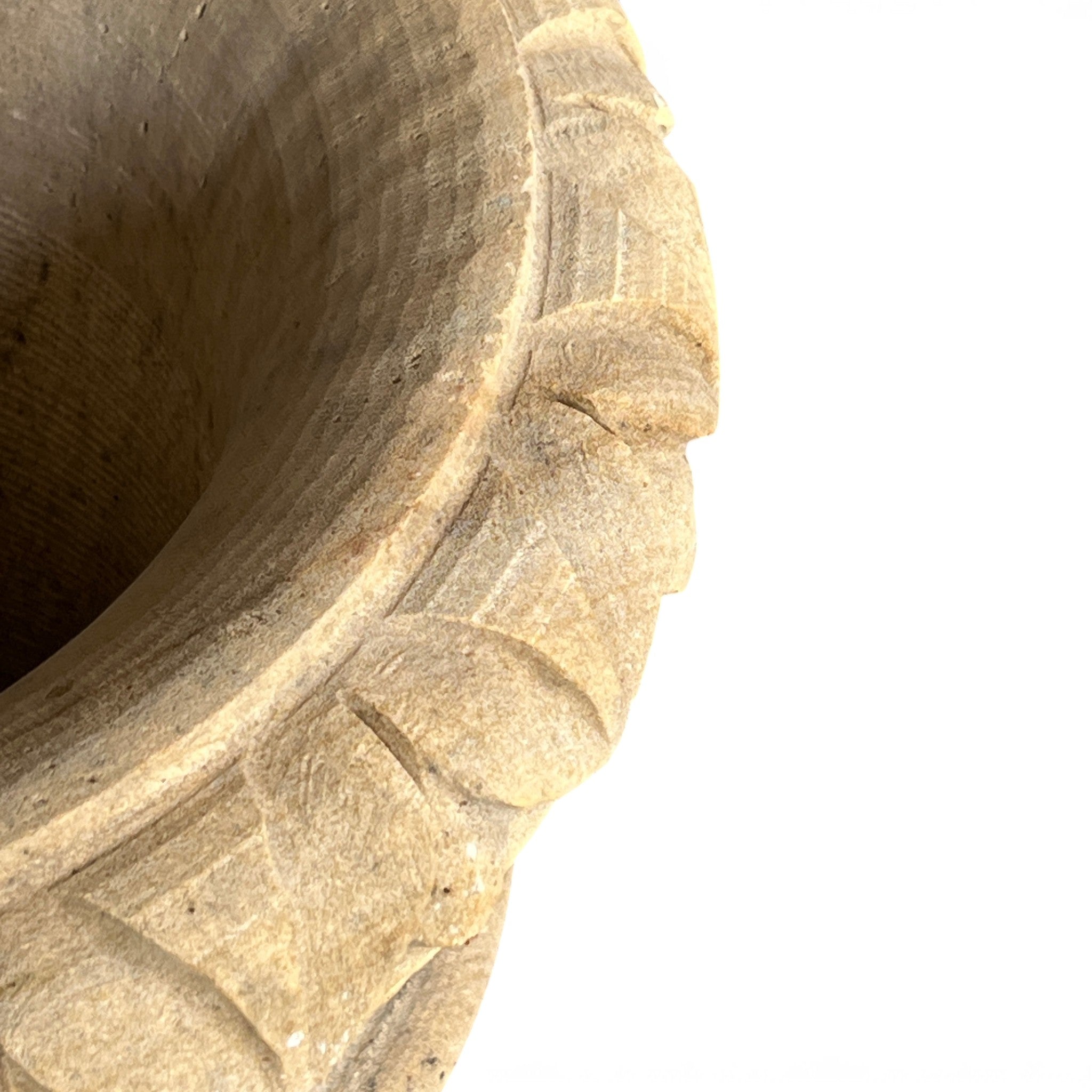 Handcrafted Stone Decorative Urn
