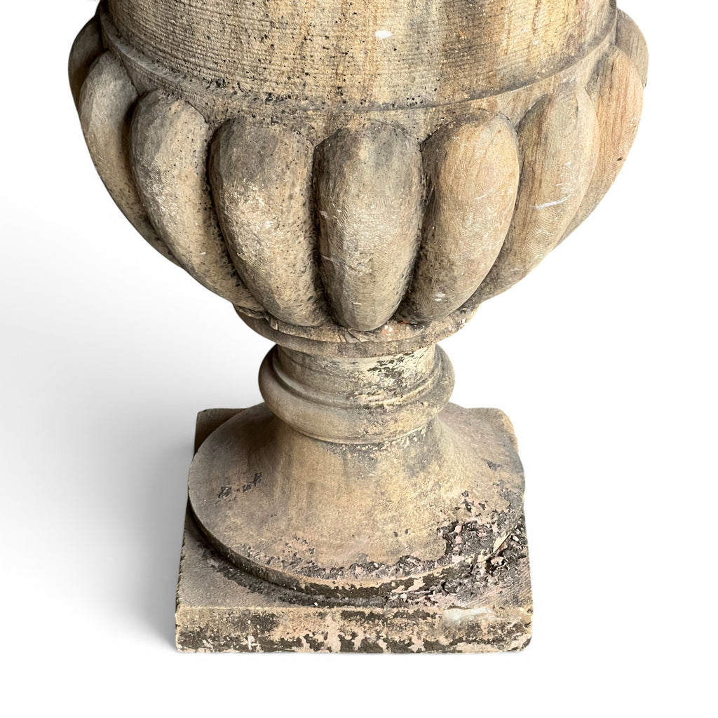 Handcrafted Stone Decorative Urn