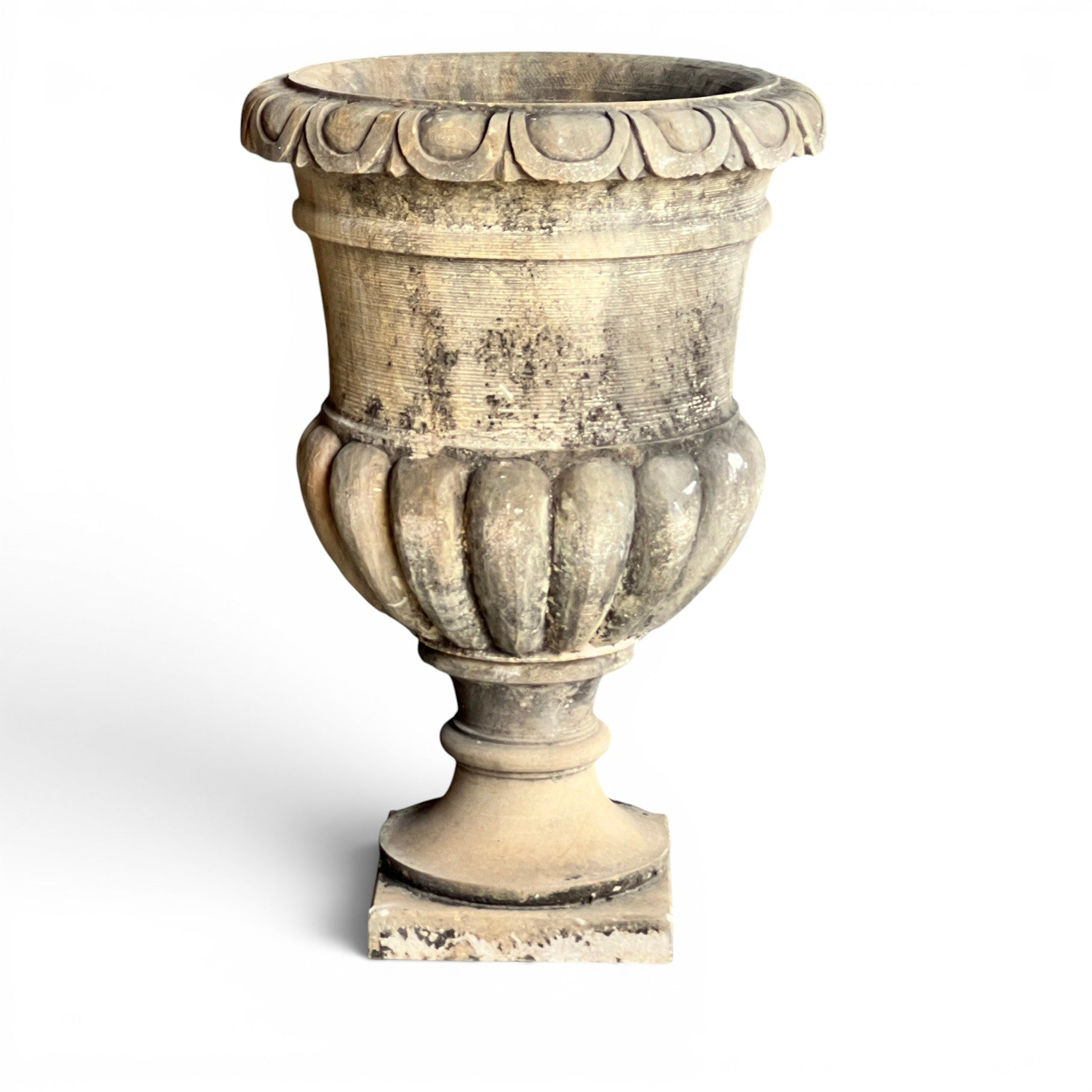 Handcrafted Stone Decorative Urn