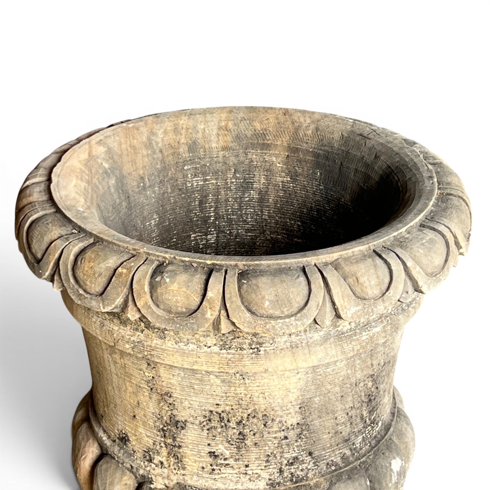 Handcrafted Stone Decorative Urn