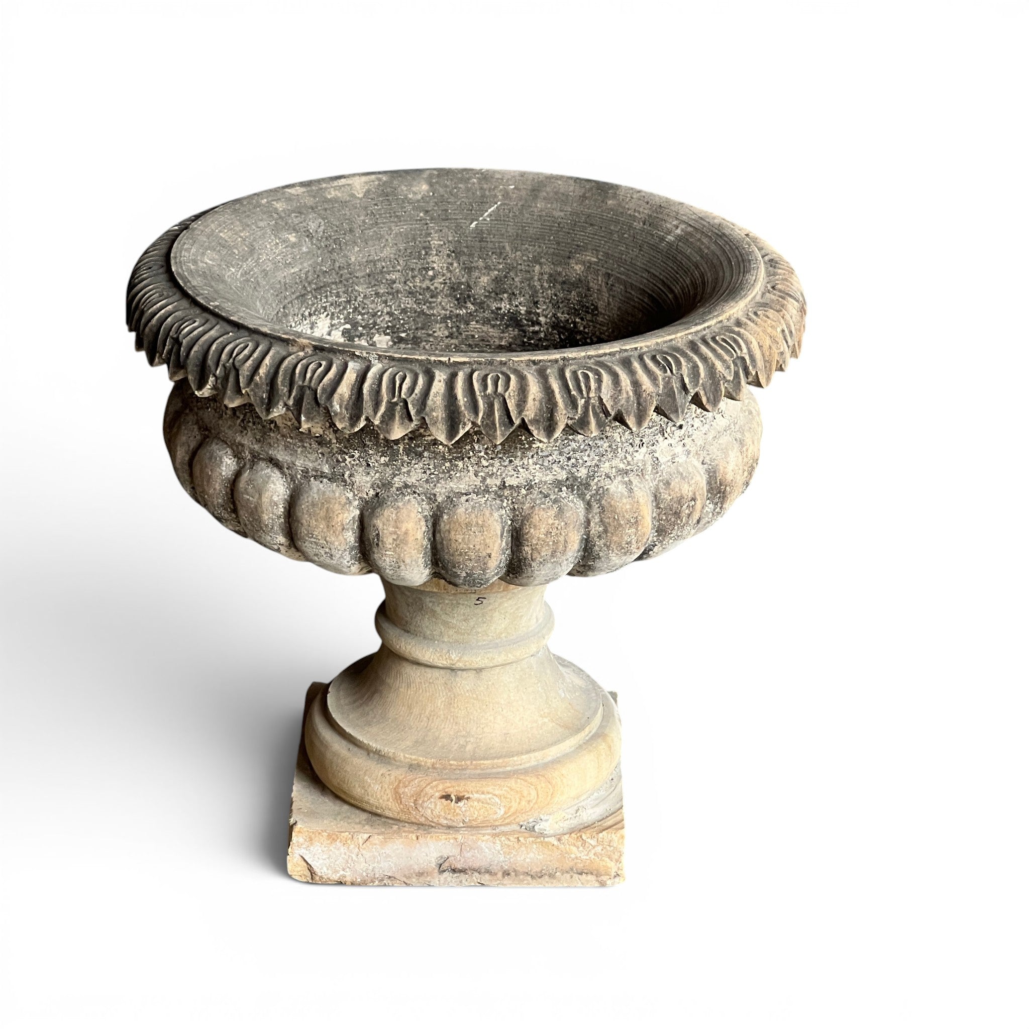 Handcrafted Stone Decorative Urn