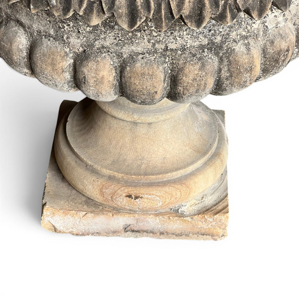Handcrafted Stone Decorative Urn