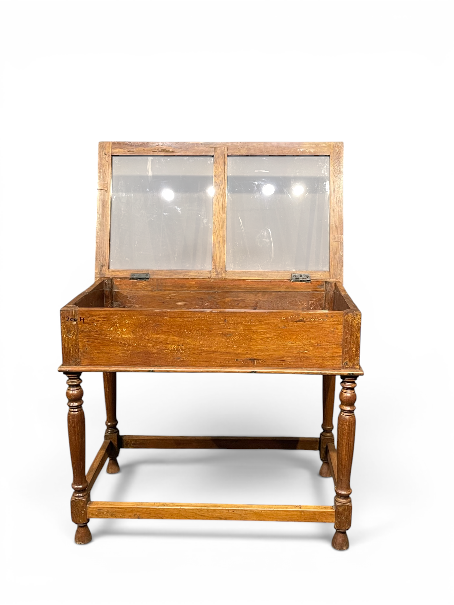 Wooden Glass Top Table