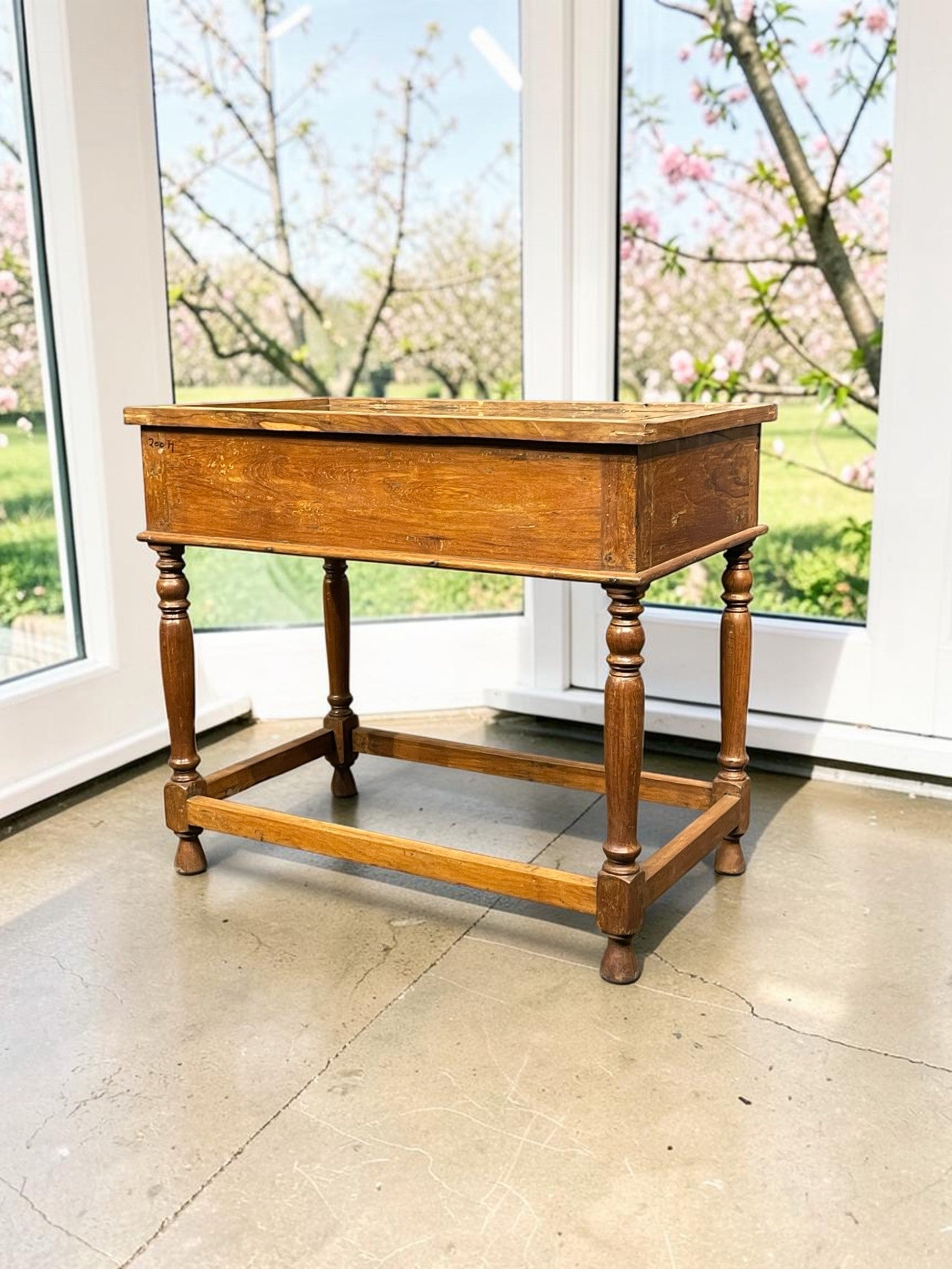 Wooden Glass Top Table