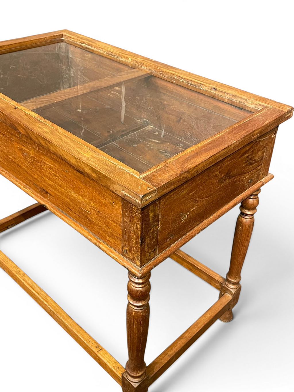 Wooden Glass Top Table