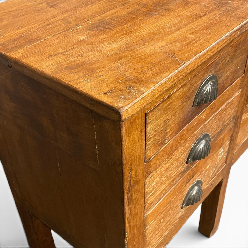 6 Drawer Wooden Table