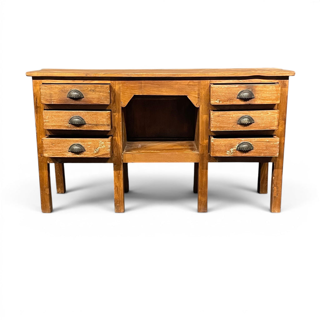6 Drawer Wooden Table