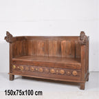 OLD TEAK WOOD SOFA