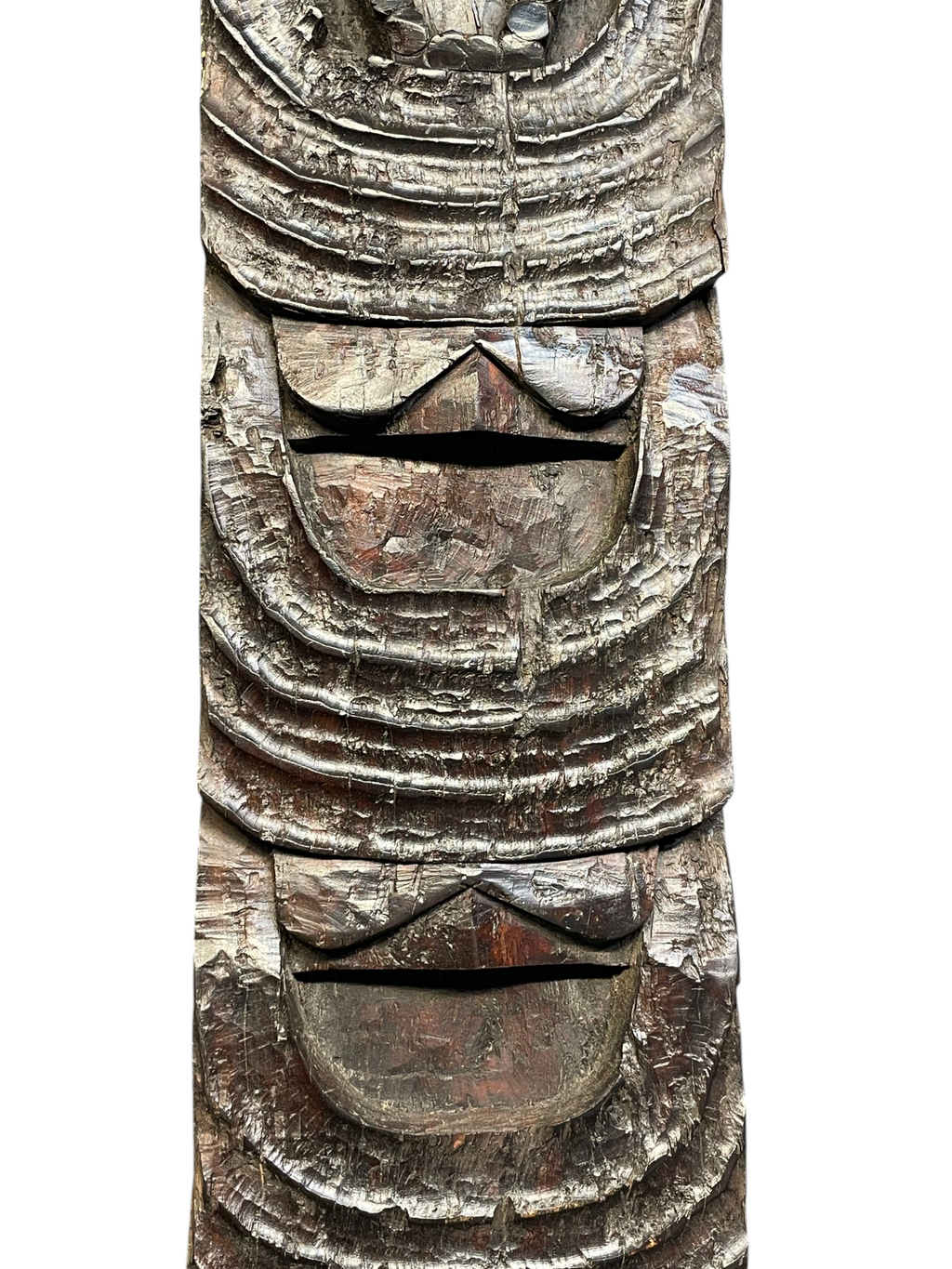 Antique Naga Tribal Carved Wood Panel – Hand-Carved Wall Sculpture