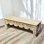 HAND CARVED BENCH