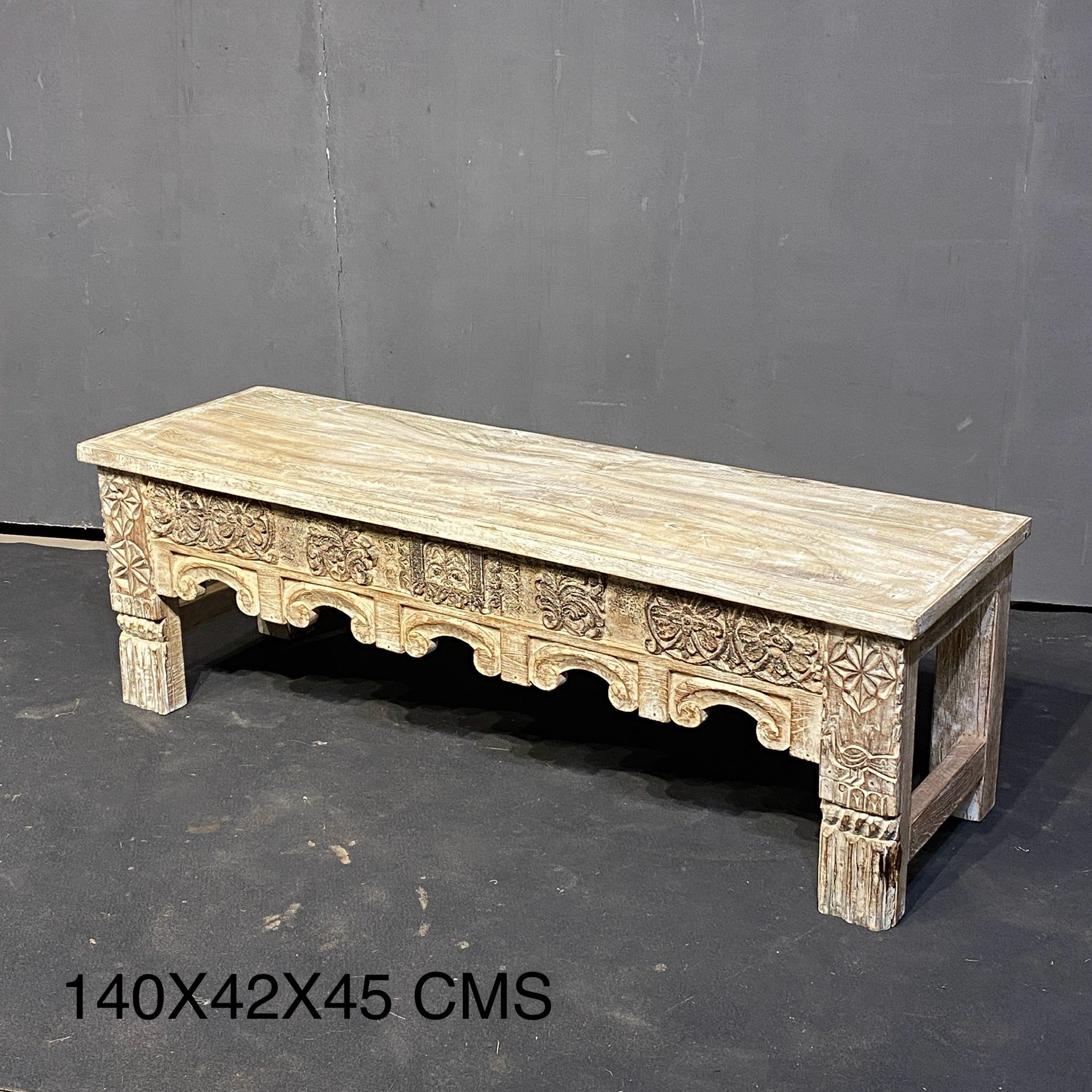 HAND CARVED BENCH
