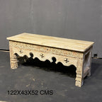 HAND CARVED BENCH