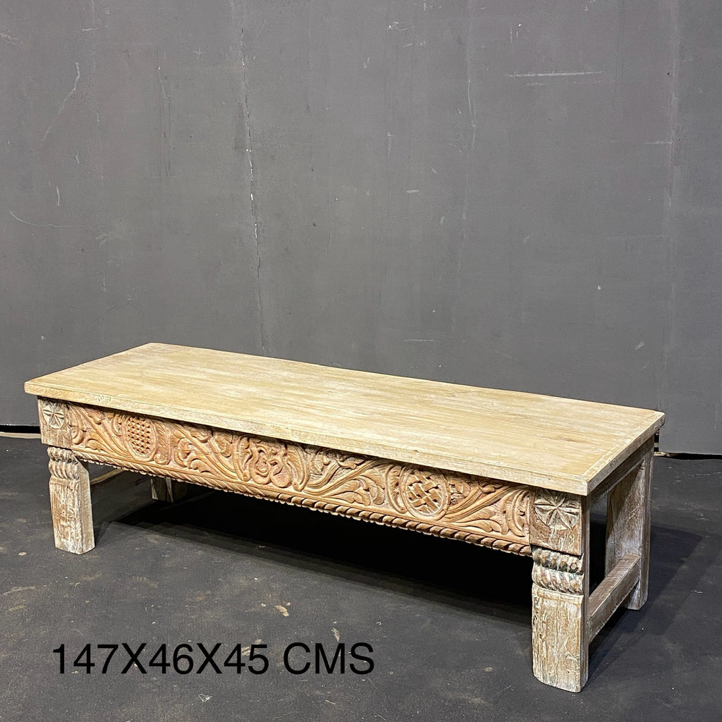 HAND CARVED BENCH