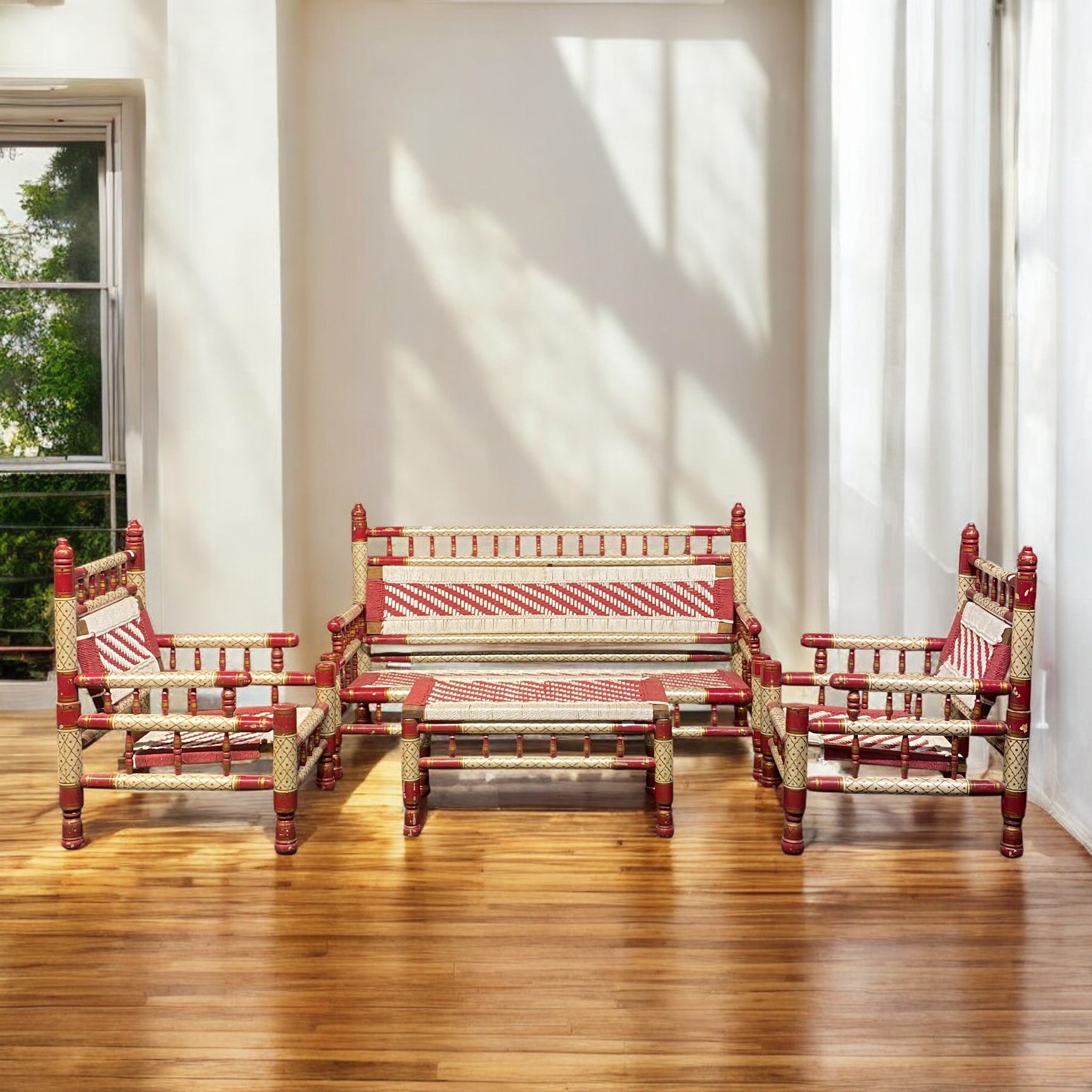 HAND WEAVING SOFA SET