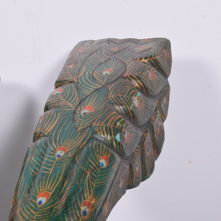 WOODEN PEACOCK