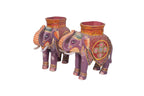 WOODEN HAND PAINTED ELEPHANT