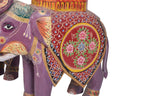WOODEN HAND PAINTED ELEPHANT