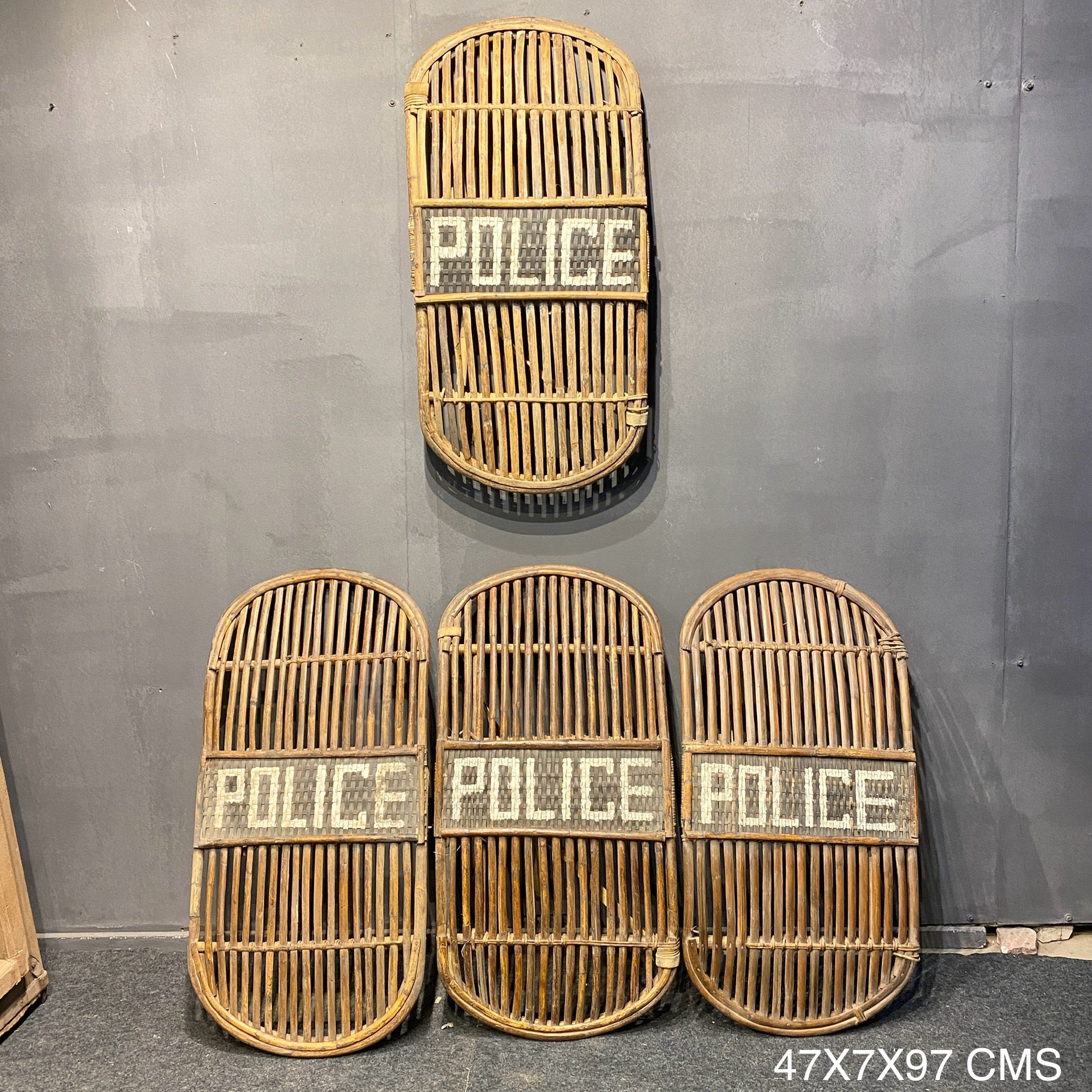 Bamboo POLICE Wall Decor