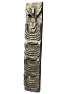 Vintage Naga Tribal Wood Carving – Ancestor Figure Wall Panel