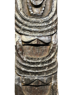 Vintage Naga Tribal Wood Carving – Ancestor Figure Wall Panel