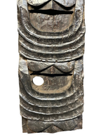 Vintage Naga Tribal Wood Carving – Ancestor Figure Wall Panel