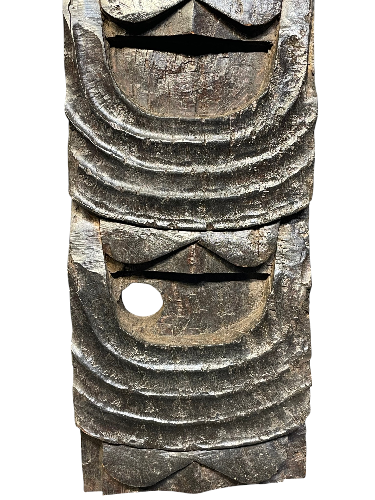 Vintage Naga Tribal Wood Carving – Ancestor Figure Wall Panel