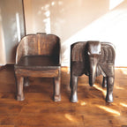 WOODEN ELEPHANT CHAIR