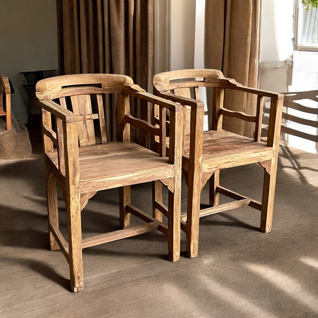 TEAK WOOD GANDHI CHAIR