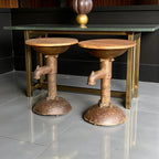 IRON & WOODEN FTD STOOL