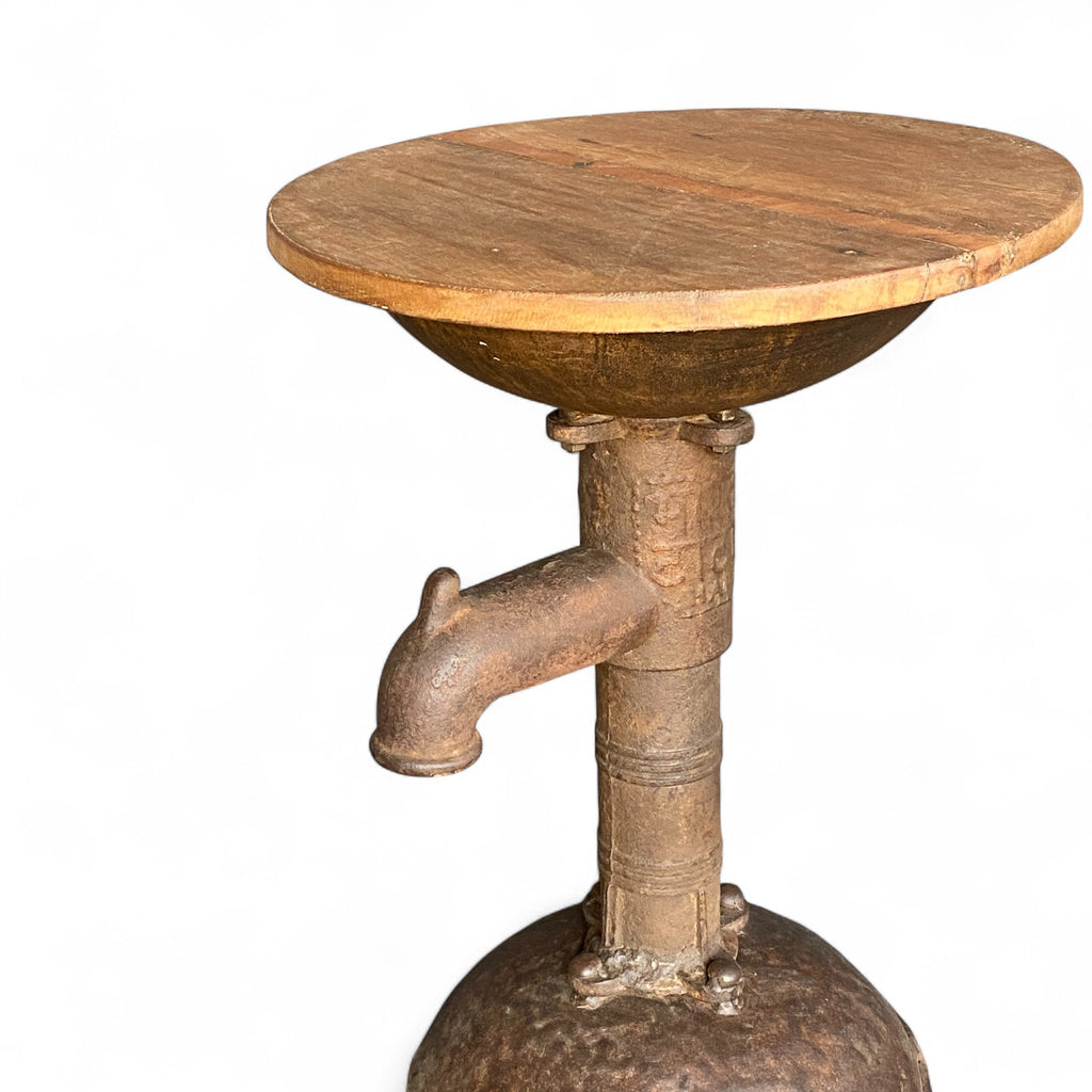 IRON & WOODEN FTD STOOL