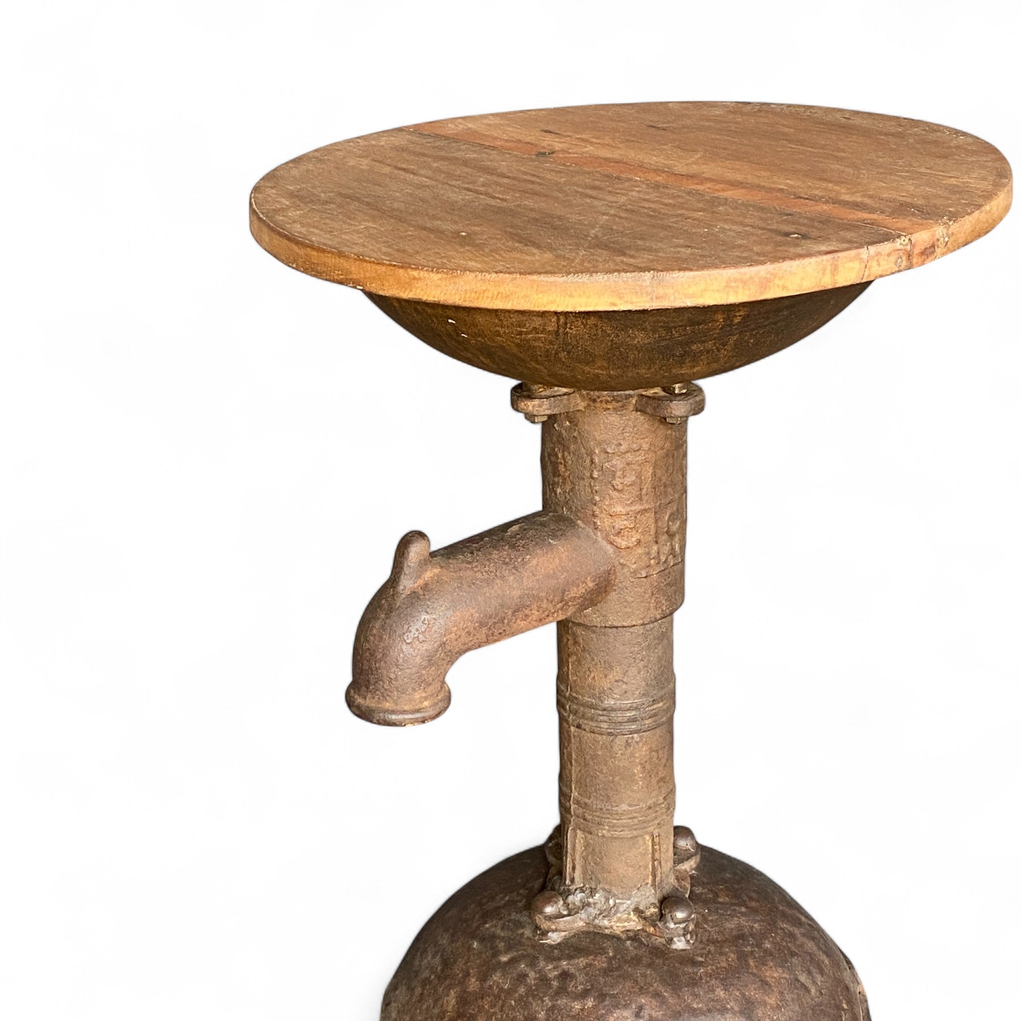 IRON & WOODEN FTD STOOL
