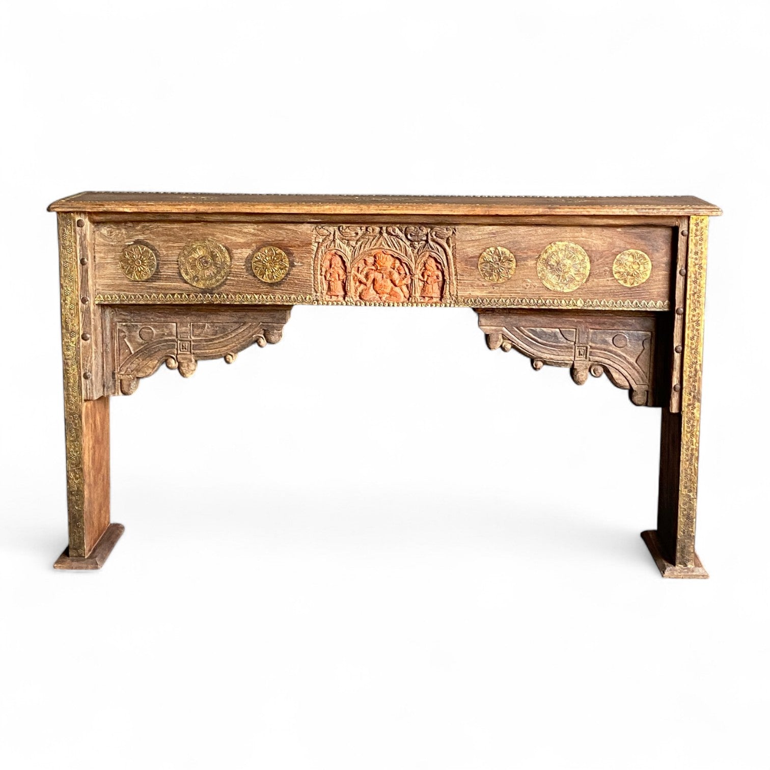 BRASS FTD. CONSOLE TABLE