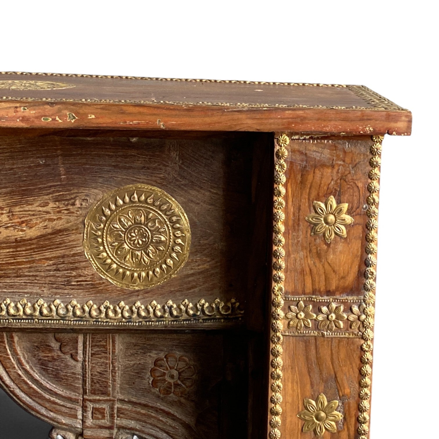 BRASS FTD. COSNOLE TABLE