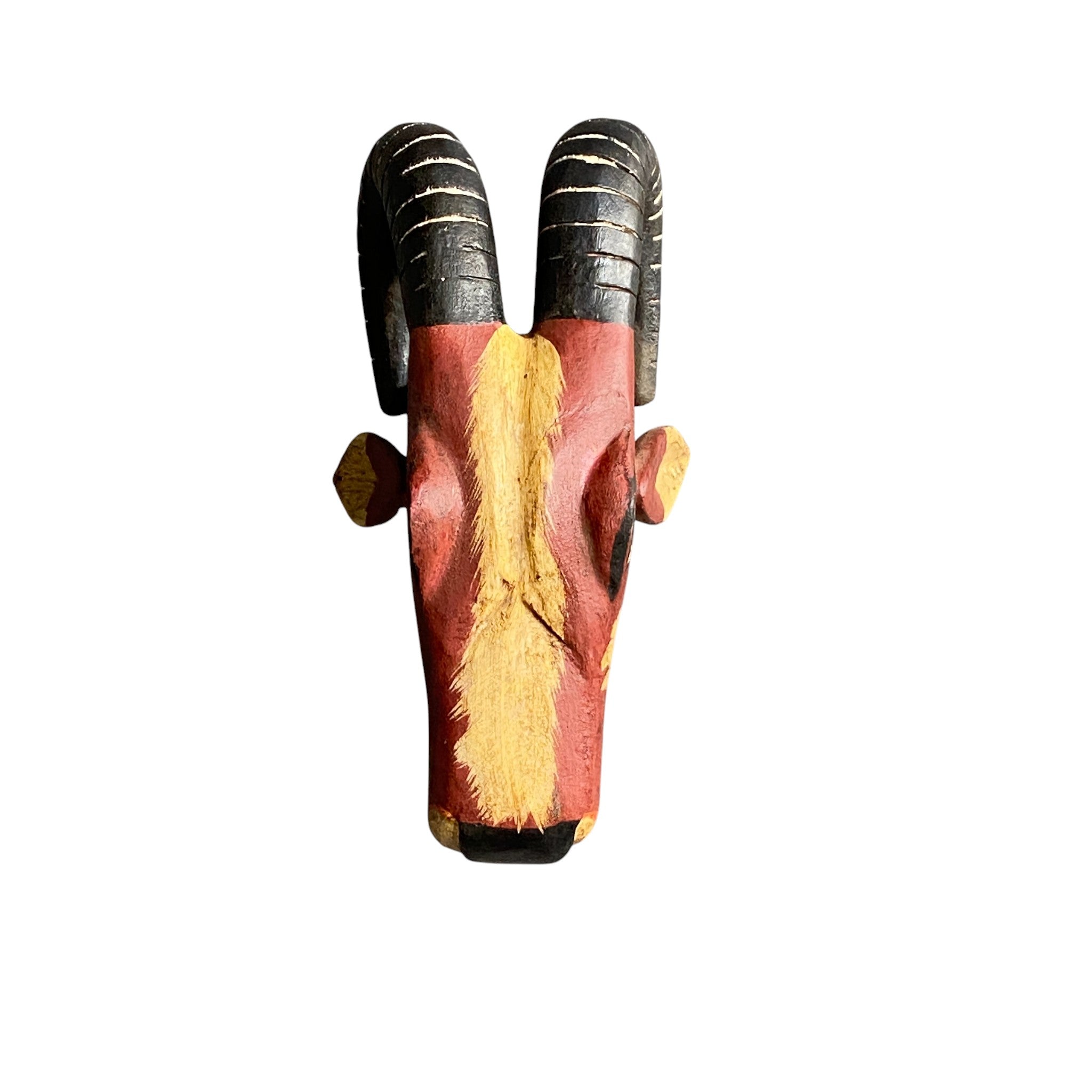 WOODEN HAND PAINTED HEAD