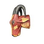 WOODEN HAND PAINTED HEAD