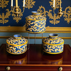 IRON HAND PAINTED POT